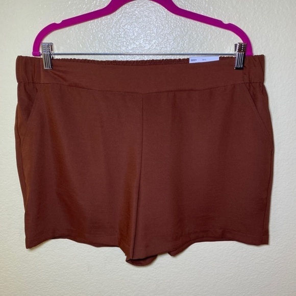 Nine West brown Mid-Rise Pull-On Soft Shorts size‎ XL - Picture 2 of 8